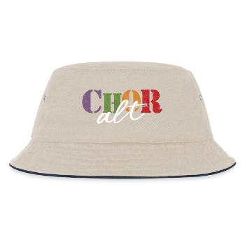 Chor Alt - Kinder Bucket Hat - Natur/Navy - Vorne