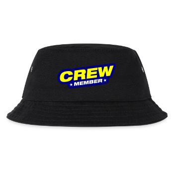 Crew Mitglied - Kinder Bucket Hat - Schwarz - Vorne
