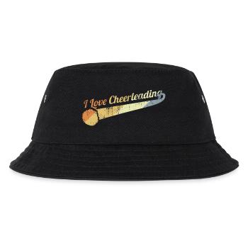 I Love Cheerleading - Kinder Bucket Hat - Schwarz - Vorne
