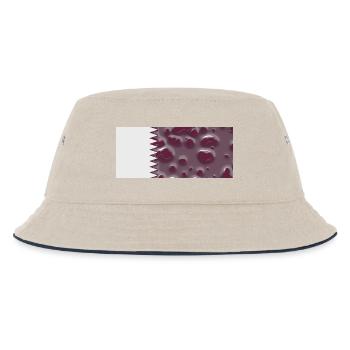 Katar als Land - Kinder Bucket Hat - Natur/Navy - Vorne