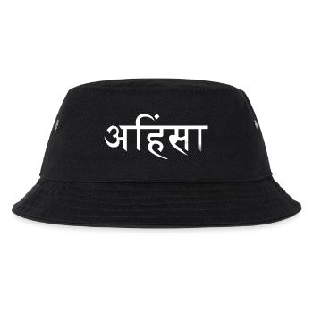Ahimsa Sanskrit Nonviolence, Meditation Yoga - Kids’ Bucket Hat - black - Front