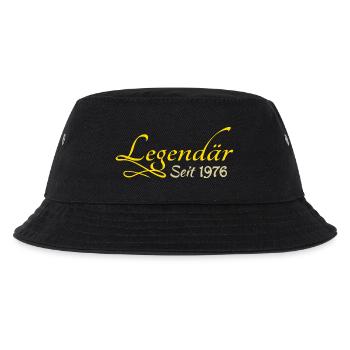 geboren 1976 - Kinder Bucket Hat - Schwarz - Vorne
