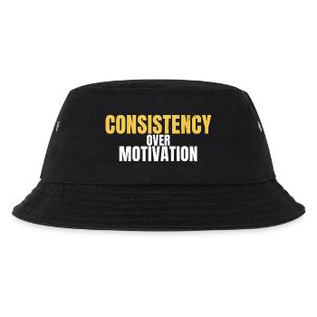 Konstanz über Motivation Motivationsgym - Kinder Bucket Hat - Schwarz - Vorne