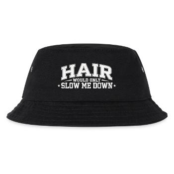 Hair Would Only Slow Me Down Funny Saying For - Kids’ Bucket Hat - black - Front