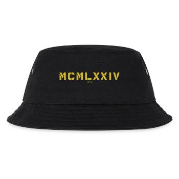 Römische Zahl Geburtsjahr Made in 1974 - Kinder Bucket Hat - Schwarz - Vorne