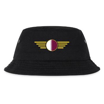 Ich liebe Katar, Eleganz Stil Design T-Shirt - Kinder Bucket Hat - Schwarz - Vorne