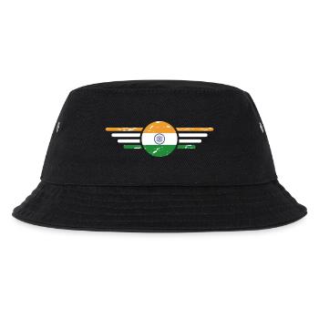 Ich liebe Indien, Stil Design T-Shirt - Kinder Bucket Hat - Schwarz - Vorne