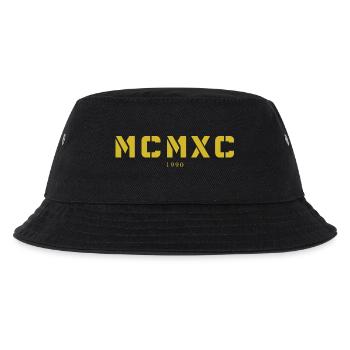 Roman numeral year of birth Made in 1990 - Kids’ Bucket Hat - black - Front