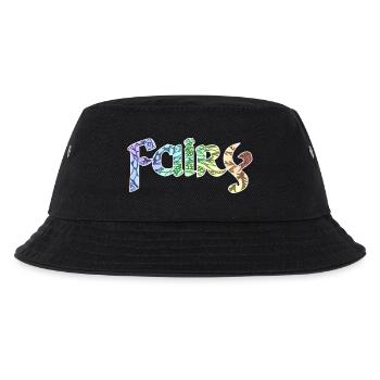 Fairy romantische Schrift - Kinder Bucket Hat - Schwarz - Vorne
