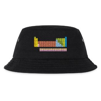 Periodensystem in der Farbe mit schwarzen Linien - Kinder Bucket Hat - Schwarz - Vorne