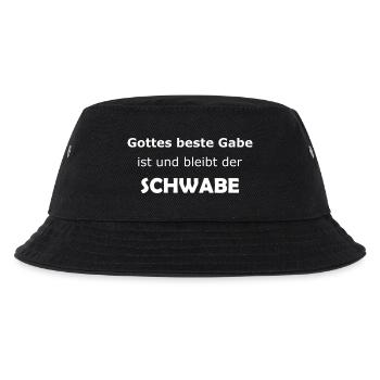 Gottes beste Gabe ist und bleibt der Schwabe - Kinder Bucket Hat - Schwarz - Vorne