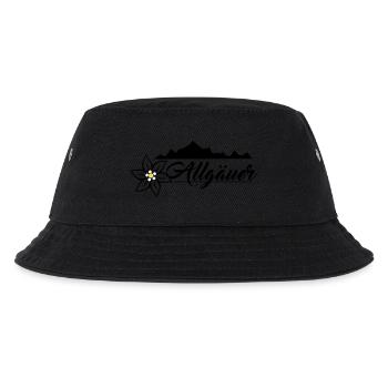 Allgäuer Design - Kinder Bucket Hat - Schwarz - Vorne