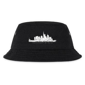 Frankfurter Skyline (Vintage/Weiß) Frankfurt Main - Kinder Bucket Hat - Schwarz - Vorne