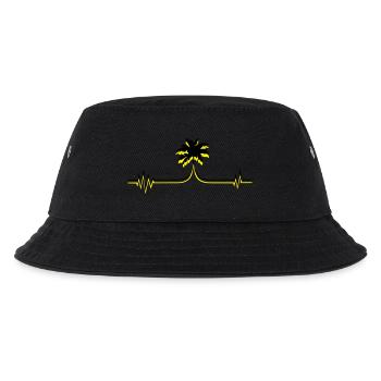 palme puls - Kinder Bucket Hat - Schwarz - Vorne