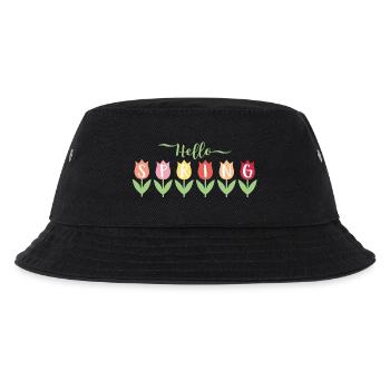 Hello Spring - Kids’ Bucket Hat - black - Front