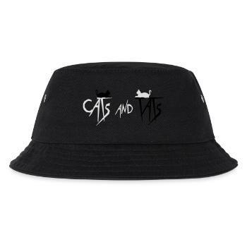 cats and tats Zitat - Kinder Bucket Hat - Schwarz - Vorne