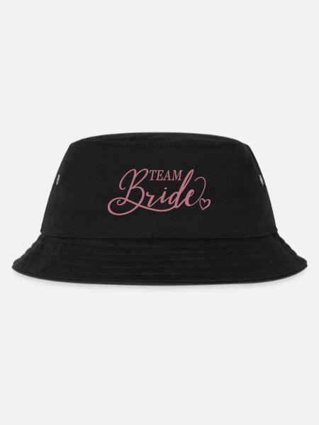 Team Braut, Bachelorette Junggesellinnenabschied - Kinder Bucket Hat - Schwarz