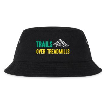 Trail Running - Trails Over Treadmills - Kids’ Bucket Hat - black - Front