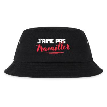 J'aime pas Travailler - Bob Enfant - noir - Devant
