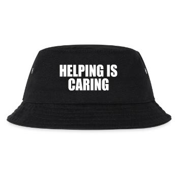 Helping is caring - Kids’ Bucket Hat - black - Front