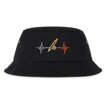 Tiermedizin Spritze EKG - Kinder Bucket Hat - Schwarz - Vorne