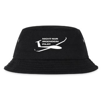nicht irgendein Pilot - Kinder Bucket Hat - Schwarz - Vorne
