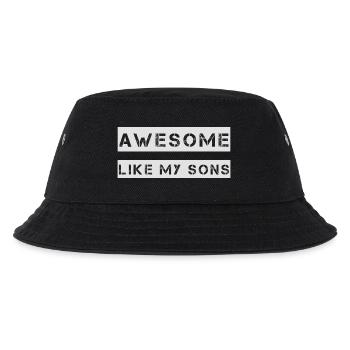 AWESOME LIKE MY SONS Gift for Father Mother - Kids’ Bucket Hat - black - Front