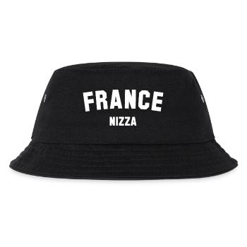 FRANCE NIZZA Frankreich - Kinder Bucket Hat - Schwarz - Vorne