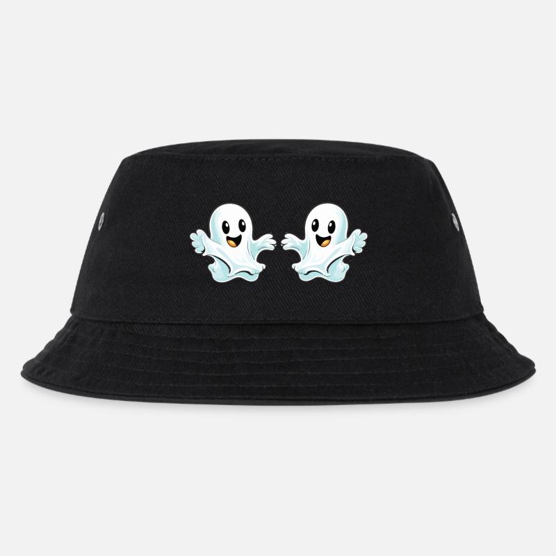 Geister - Kinder Bucket Hat - Schwarz