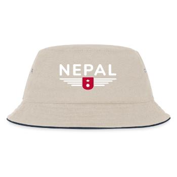Design Népal – Aventure himalayenne - Bob Enfant - blanc cassé/bleu marine - Devant