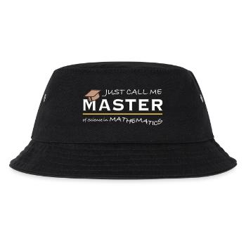 Just Call Me Master of Science in Mathematics - Kinder Bucket Hat - Schwarz - Vorne