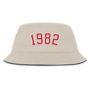 Year of birth sport 1982 - Kids’ Bucket Hat - ecru/navy - Front