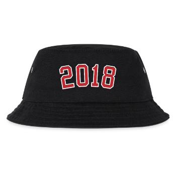 Sport Geburtsjahr 2018 - Kinder Bucket Hat - Schwarz - Vorne