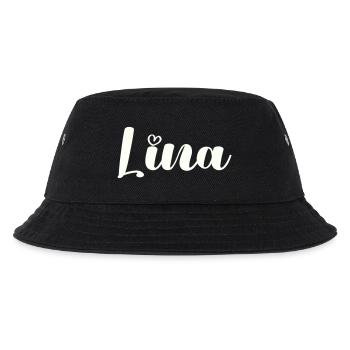Lina Name - Kids’ Bucket Hat - black - Front