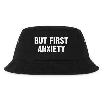 But First Anxiety - Kinder Bucket Hat - Schwarz - Vorne
