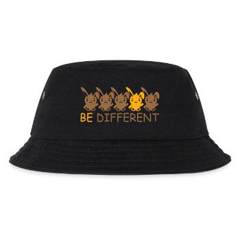 5 Hasen Freunde Unterschied Be Different Anders - Kinder Bucket Hat - Schwarz - Vorne