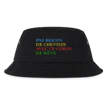 Pas besoin de cheveux avec ce corps de rêve - Bob Enfant - noir - Devant