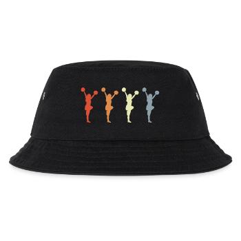 Cheerleader Drawing - Kids’ Bucket Hat - black - Front