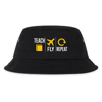 Flight Instructor Cfi Pilot Aviation Instructor - Kids’ Bucket Hat - black - Front