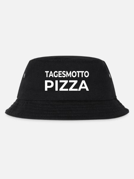 Pizza - Kinder Bucket Hat - Schwarz