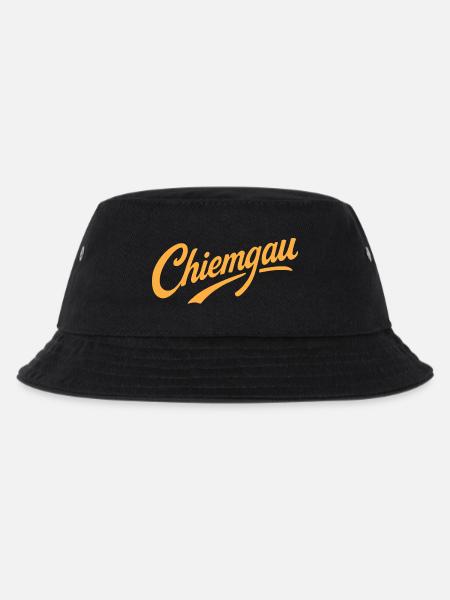 Chiemgau lettering Bavaria - Kids’ Bucket Hat - black