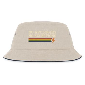 Groovy Pride Retro Gleichheit Queer Geschichte - Kinder Bucket Hat - Natur/Navy - Vorne