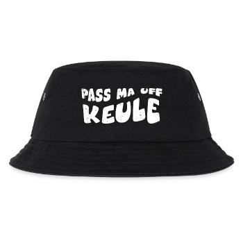 Pass ma auf Keule - Kinder Bucket Hat - Schwarz - Vorne