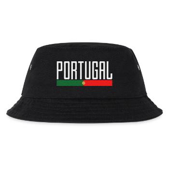 Typografie der portugiesischen Flagge - Kinder Bucket Hat - Schwarz - Vorne