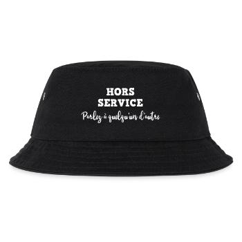 Außer Dienst: Sprich mit jemand anderem - Kinder Bucket Hat - Schwarz - Vorne
