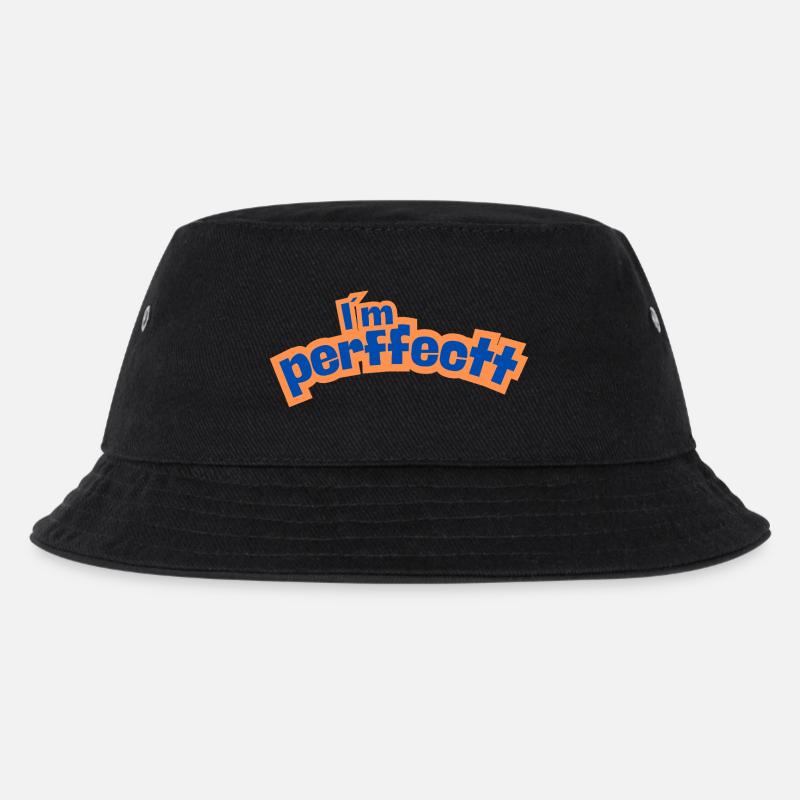 Perfektes Orange - Kinder Bucket Hat - Schwarz
