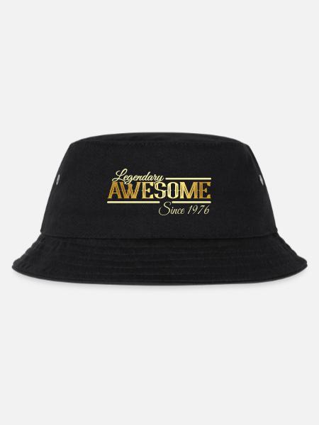 Legendärer 50 Geburtstag Jahrgang 1976 Vintage - Kinder Bucket Hat - Schwarz