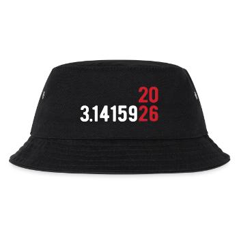 Pi Day 2026 mit Zahlenspiel | Kreiszahl 3.1415 - Kinder Bucket Hat - Schwarz - Vorne