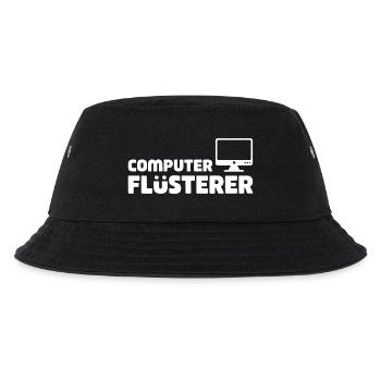 Computer Flüsterer Retro-Tech - Kinder Bucket Hat - Schwarz - Vorne