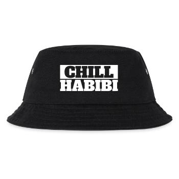 Chill Habibi Lustiges arabisches Freund-Design Bedeutung Chil - Kinder Bucket Hat - Schwarz - Vorne